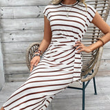 🥳SALE 60% OFF! 🥳💞50K+ SOLD!🌸Women's Knot Bodycon Dress – Leopard print, tummy-flattering knot. Comfy & chic for parties or date nights. Feel gorgeous. ✨🌹