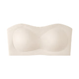 💞Last Day Special Price ￡7.99!!💞Womens Strapless Bras Push Up Bandeau Bra Non Slip Wireless Supportive Padded Bras Seamless Comfortable Tube Jelly Bra