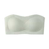 💞Last Day Special Price ￡7.99!!💞Womens Strapless Bras Push Up Bandeau Bra Non Slip Wireless Supportive Padded Bras Seamless Comfortable Tube Jelly Bra